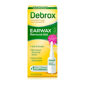 A pack of Debrox earwax removal aid