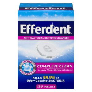 Efferdent complete clean denture cleanser