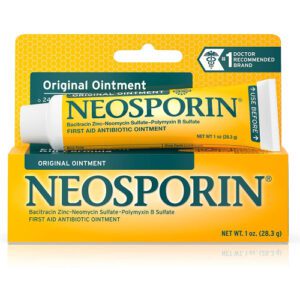 A pack of Neosporin original ointments
